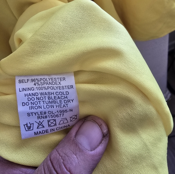 NWT Strut & Bolt Yellow Bell Sleeve Mini Dress | S - Picture 3 of 4